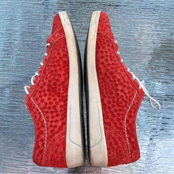 Cloud Adeline Aika Red Suede Lace/Zip Up Sneakers - Picture 6 of 16